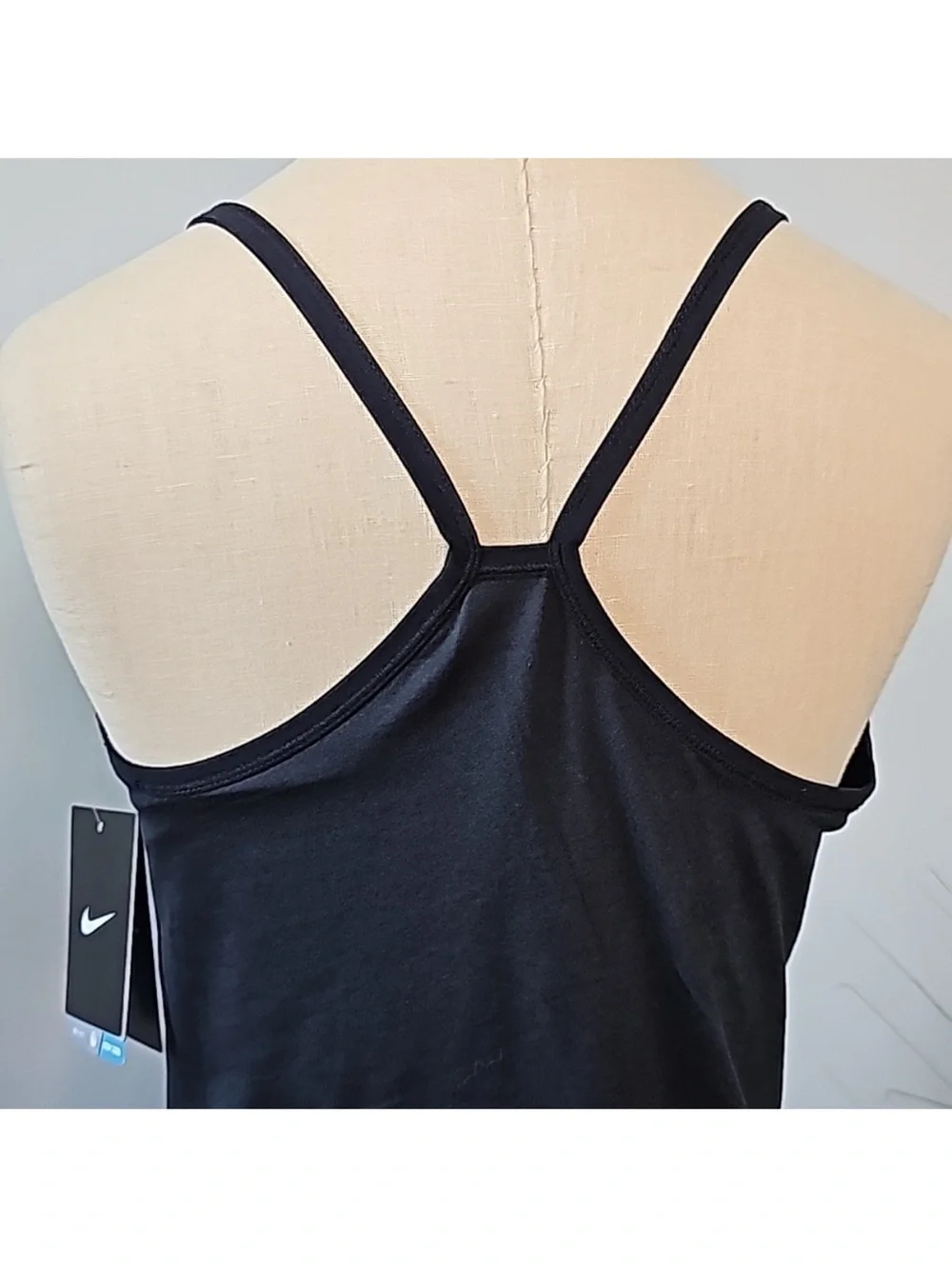 NWT Nike Women's Dri-Fit Black Tank with Built in Sports Bra